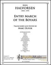 Entry March of the Boyars Concert Band sheet music cover